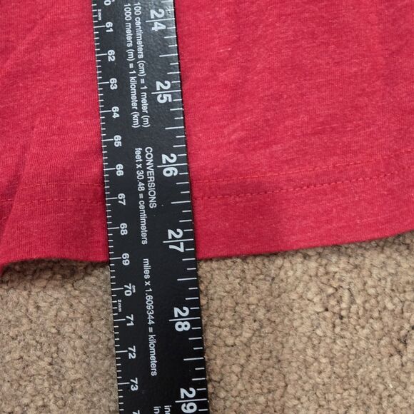 Disney Top Womens Red Minnie Mouse Round Neck Short Sleeve Graphic Size Medium - Picture 7 of 8